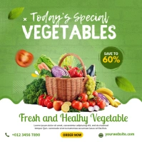 Vegetable Market Deals สี่เหลี่ยมจัตุรัส (1:1) template
