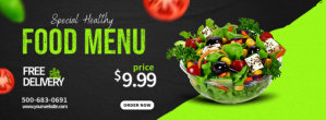 Vegetable Salad Facebook Cover Photo template