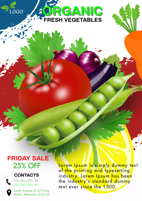 VEGETABLE SHOP Template | PosterMyWall