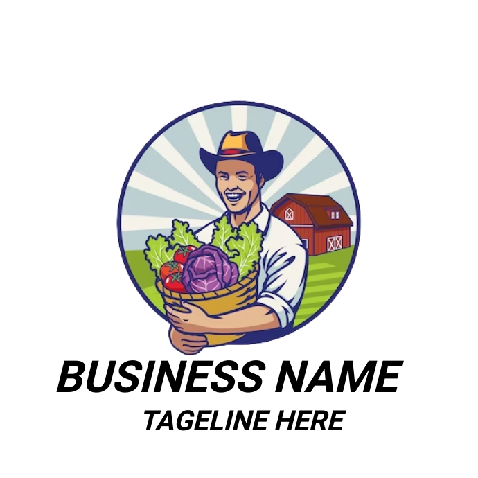vegetables logo, vegetables  shop man logo Logotyp template
