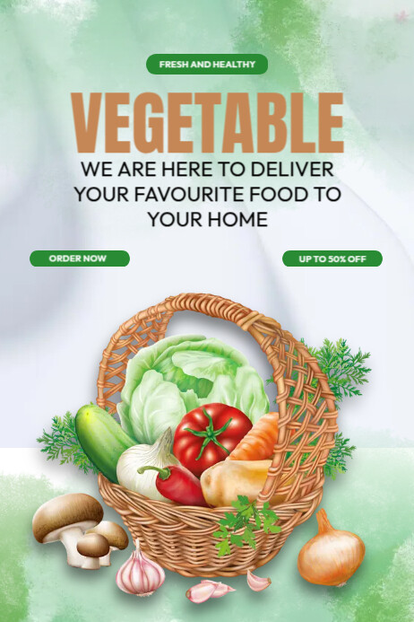 Vegetables Poster Template PosterMyWall