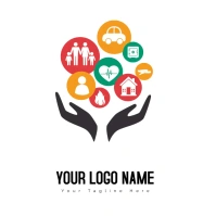 Vehicle insurance Health insurance Insurance Logotyp template