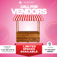 vendor space flyer Instagram Post template