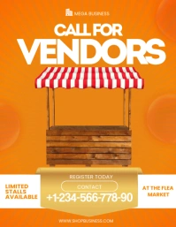 vendor stall flyer template