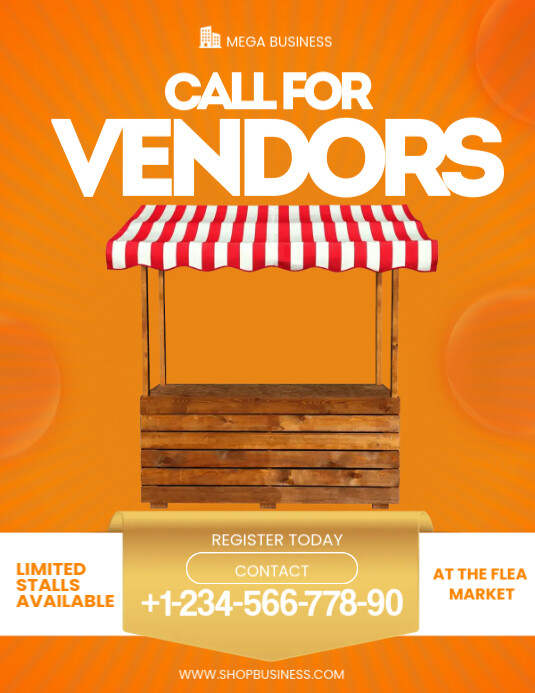 vendor stall flyer Template | PosterMyWall