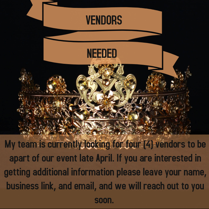 Vendors Needed Instagram 帖子 template