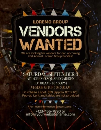 Vendors Wanted Flyer template
