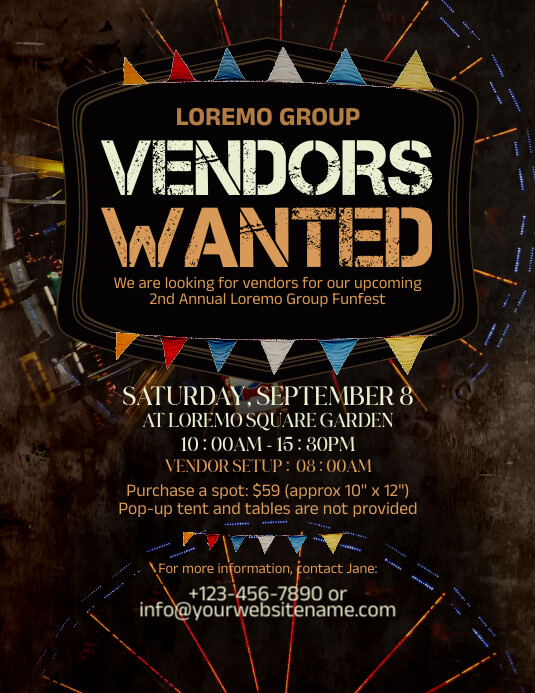 Vendors Wanted Flyer Template | PosterMyWall