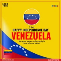 Venezuela Independence Day Сообщение Instagram template