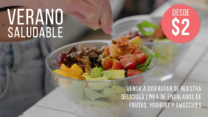 Verano saludable restaurant digital display Prezentacja (16:9) template