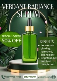 Verdant Radiance Serum A4 template