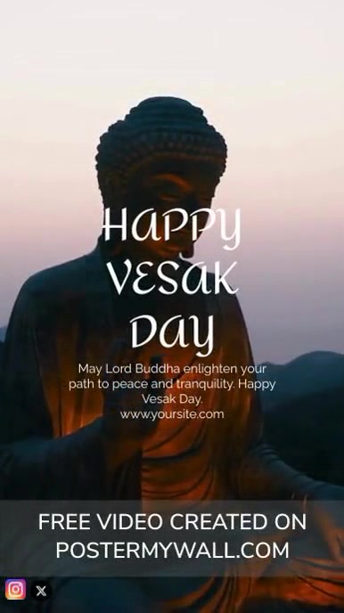 Vesak day Instagram Story reel template