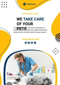 vet clinic A4 template