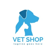 Vet shop logo template