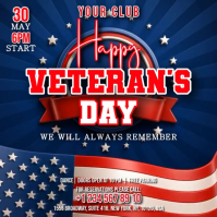 Veteran's Day Celebration Сообщение Instagram template