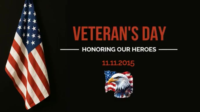Veteran's Day Celebration  Digital Display (16:9) template