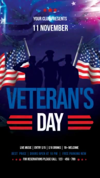 Veteran's Day Digital Display (9:16) template