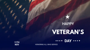 Veteran's day flyer Presentation (16:9) template