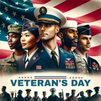 Veteran's day flyer Pos Instagram template
