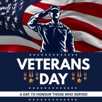 Veteran's Day Flyers Instagram Post template