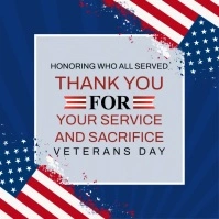 Veteran's day Instagram post template