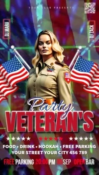 Veteran's Day Party Instagram Story template