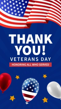 Veteran's Day Post Instagram Story template