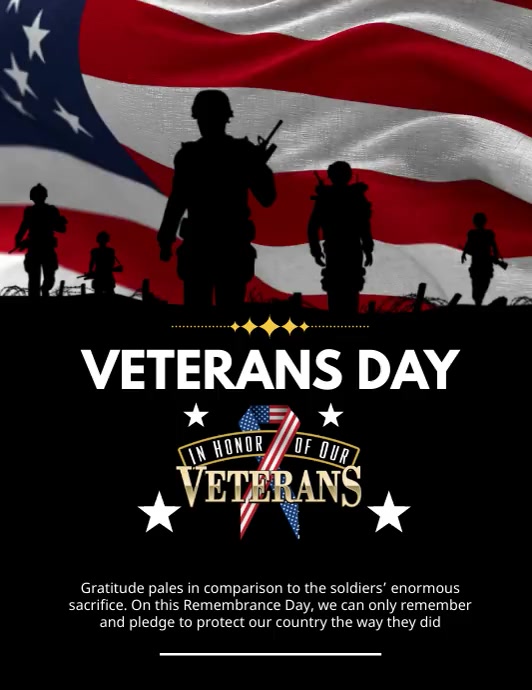 Veteran's Day 2022 Flyers template