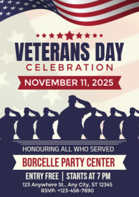 veteran's day A4 template