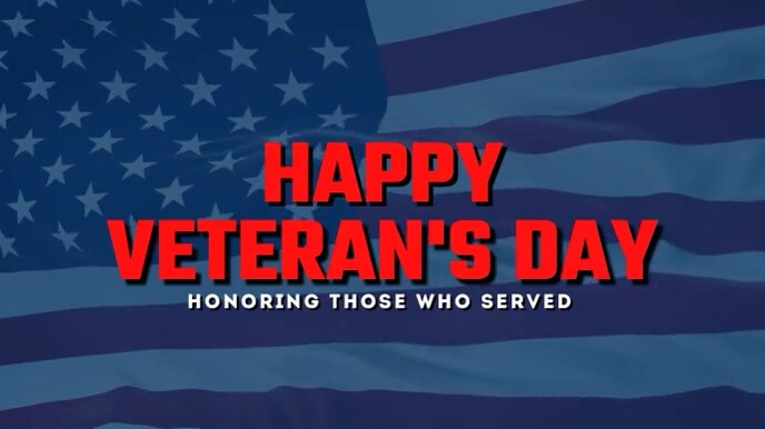 veteran's day Ekran reklamowy (16:9) template