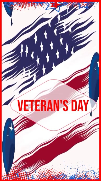 Veteran's day Ekran reklamowy (9:16) template