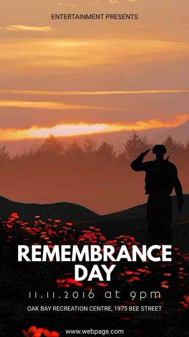 Veteran's Day Event Digital Display Video Template