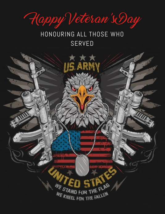 VETERAN'S DAY FLYER template