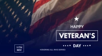 Veteran's day flyer Presentation (16:9) template