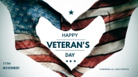 Veteran's day flyer Presentation (16:9) template