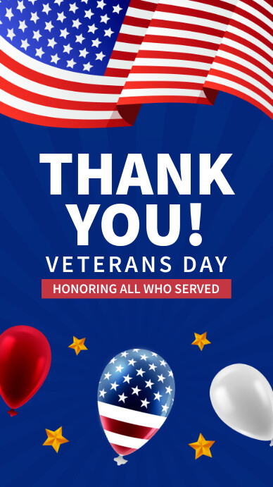 Veteran's Day Post Instagram Story template