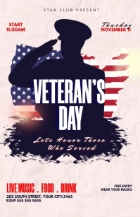 Veteran's Day Poster Tabloid template