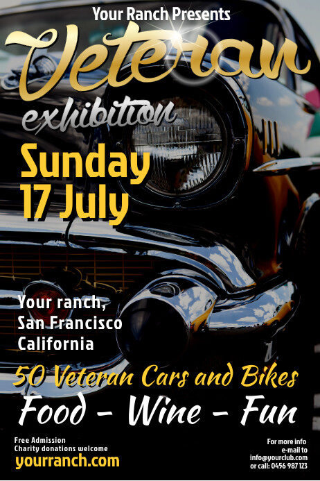 Veteran Club Flyer Template Postermywall Veteran Club Flyer Template Postermywall