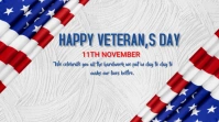 Veteran day Digital Display (16:9) template