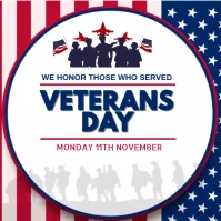 Veteran Day Instagram post. template