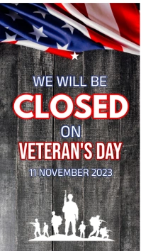Veteran Day Instagram post. template