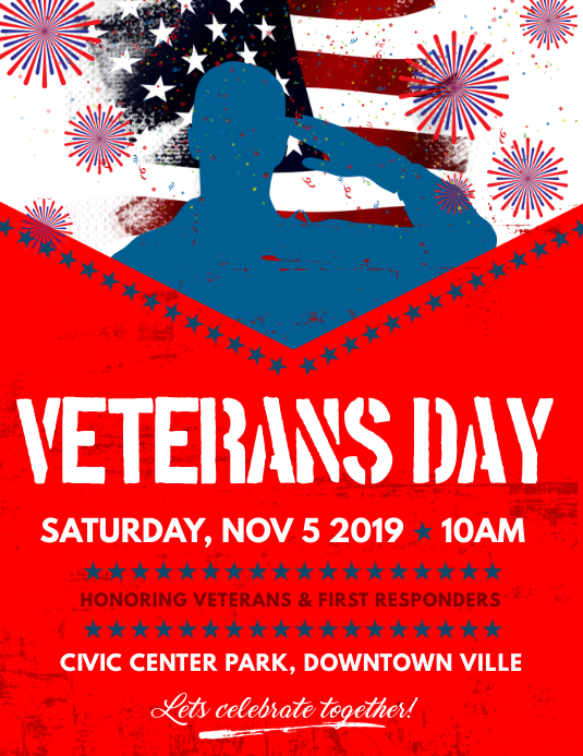 Veteran Day Flyer Template PosterMyWall