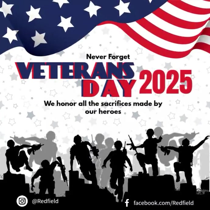 Veterans Day 2025 Ads Template | PosterMyWall