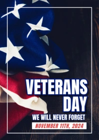 Veterans Day  A3 template