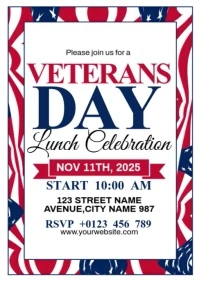 Veterans Day Ads A4 template