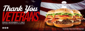 Veterans Day Appreciation Facebook-coverfoto template