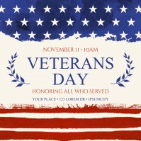 VETERANS DAY BANNER Post Instagram template