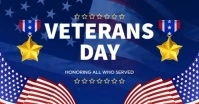 Veterans Day Banner Video Promo Gedeelde afbeelding op Facebook template