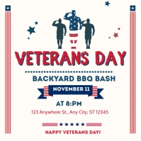 Veterans Day bbq bash Instagram Post template