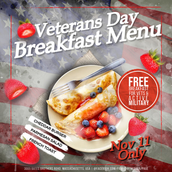Free Breakfast Veterans Day 2025
